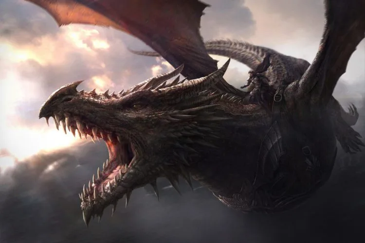 Balerion, the biggest dragon ever seen or heard of in Game of Thrones
