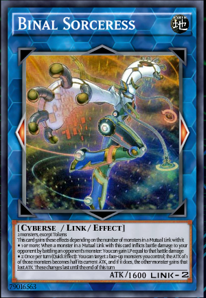 Binal Sorceress, one of the best Link monsters in Yugioh