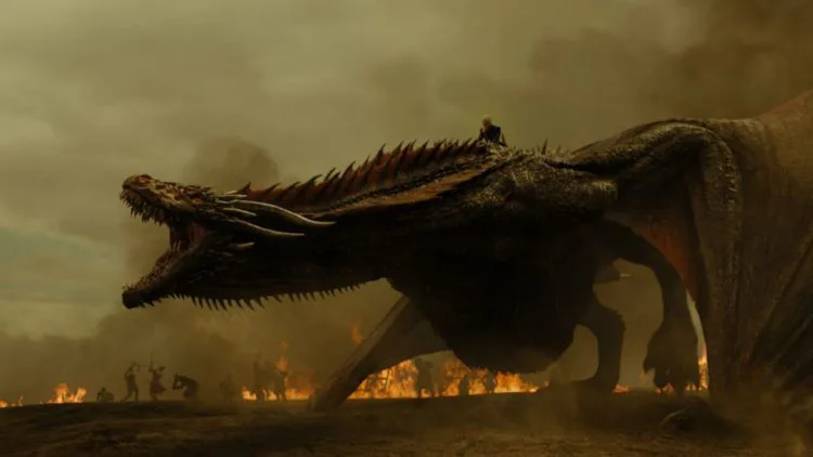 Drogon, one the biggest dragons ever seen or heard of in Game of Thrones