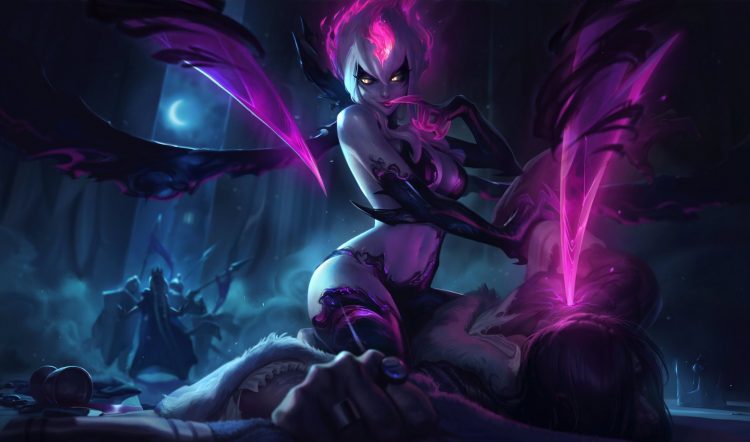 Post-rework Evelynn, one of the best splash arts in League of Legend history