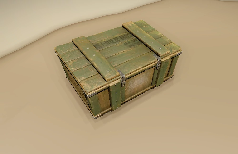 The green military crates are amazing for loot in Rust