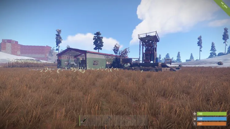 Monument, one of the best loot locations in Rust