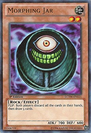 Morphing Jar, one of the best banned cards in Yugioh