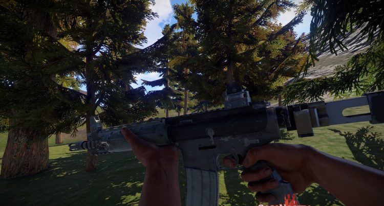 LR-300, one of the best guns in Rust