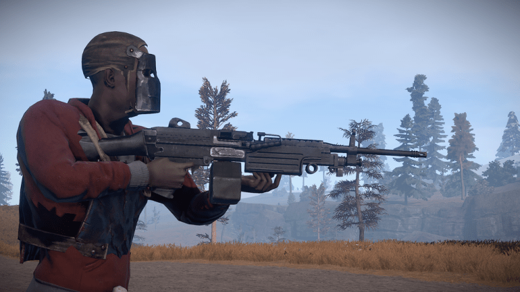 M249, the 3rd best weapon in Rust