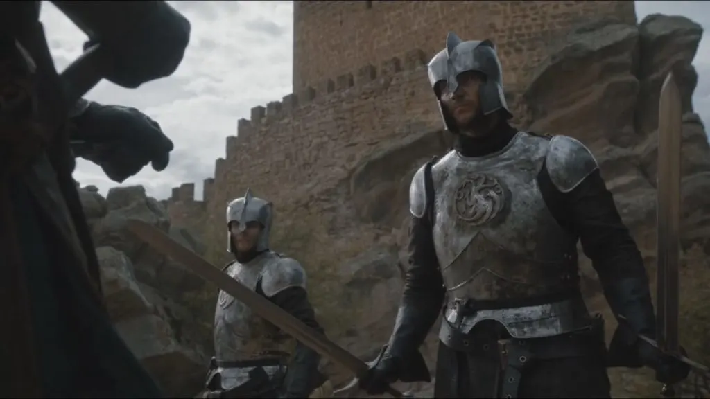 Targaryen Soldier Wearing Battle Armor Wielding Two Swords