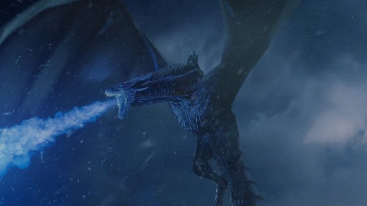 Viserion, one the biggest dragons ever seen or heard of in Game of Thrones