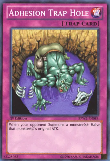 Adhesion Trap Hole, one of the best trap hole cards in Yugioh