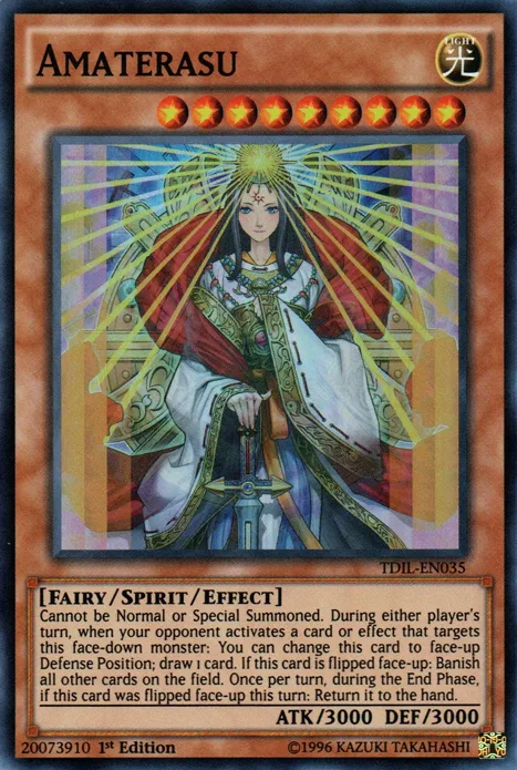 Amaterasu, one of the best spirit monsters in Yugioh