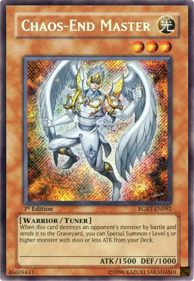 Chaos-End Master, one of the best tuner monsters in Yugioh
