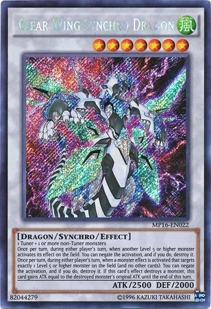 Clear Wing Synchro Dragon, one of the best synchro monsters in Yugioh