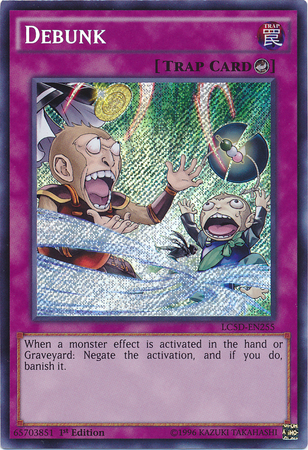 Debunk, one of the best counter trap cards in Yugioh
