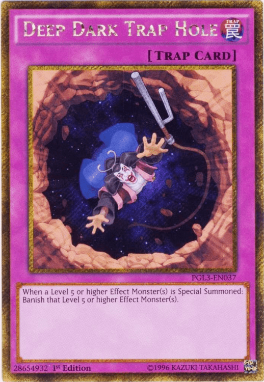 Deep Dark Trap Hole, one of the best trap hole cards in Yugioh