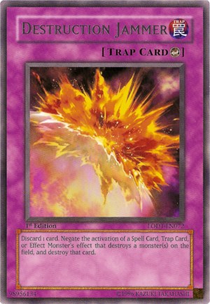 Destruction Jammer, one of the best counter trap cards in Yugioh
