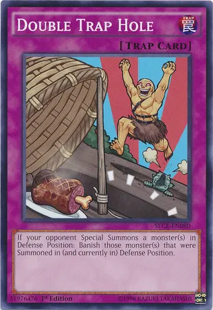 Double Trap Hole, one of the best trap hole cards in Yugioh