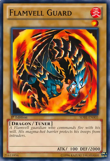 Flamvell Guard, one of the best tuner monsters in Yugioh