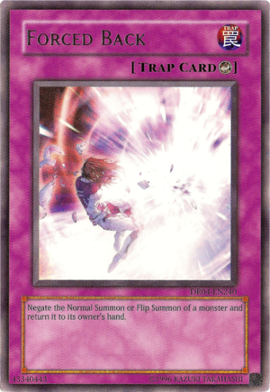 Forced Back, one of the best counter trap cards in Yugioh