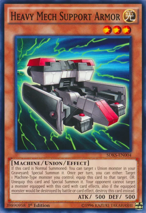 Heavy Mech Support Armor, one of the best union monsters in Yugioh