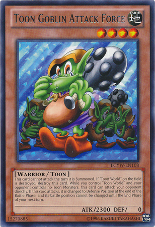 Toon Goblin Attack Force, one of the best toon monsters in Yugioh