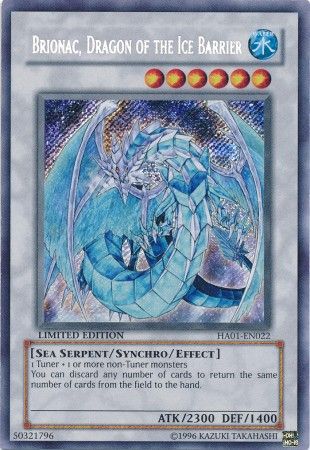 Brionac Dragon of the Ice Barrier, one of the best synchro monsters in Yugioh