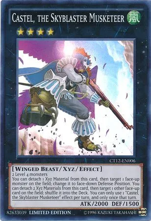 Castel the Skyblaster Musketeer, one of the best Rank 4 XYZ Yugioh monsters