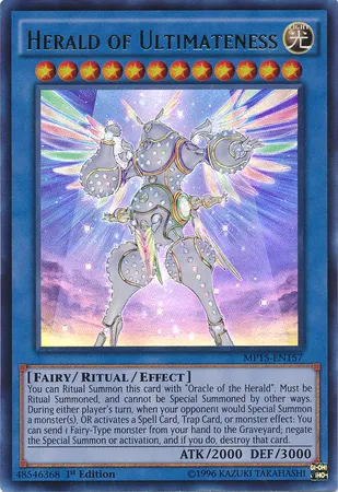 Herald of Ultimateness, one of the best level 12 monsters in Yugioh