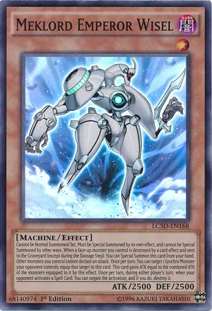 Meklord Emperor Wisel, one of the best level 1 monsters in Yugioh