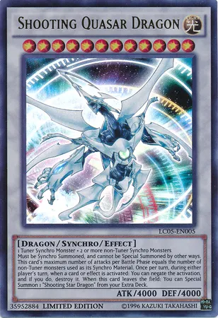 Shooting Quasar Dragon, one of the best level 12 monsters in Yugioh