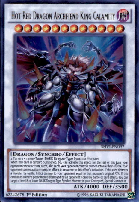 Hot Red Dragon Archfiend King Calamity, one of the best level 12 monsters in Yugioh
