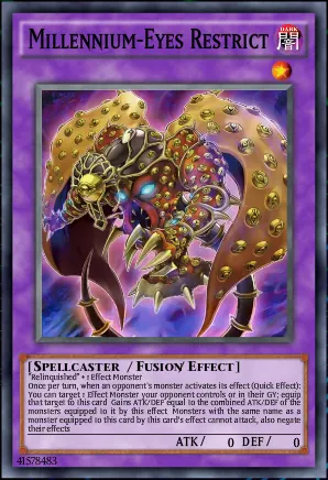 Millenium-Eyes Restrict, one of the best level 1 monsters in Yugioh