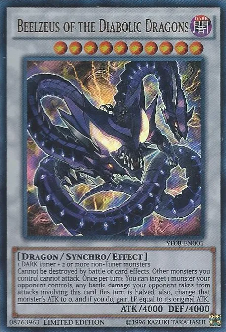 Beelzeus of the Diabolic Dragons, one of the best level 10 monsters in Yugioh