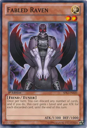 Fabled Raven, one of the best level 2 monsters in Yugioh