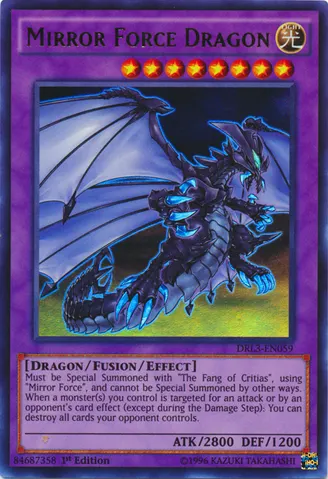 Mirror Force Dragon, one of the best fusion monsters in Yugioh
