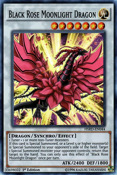 Black Rose Moonlight Dragon, one of the best level 7 monsters in Yugioh