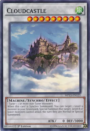 Cloudcastle, one of the best level 9 monsters in Yugioh