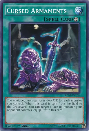 Cursed Armaments, one of the best equip spells in Yugioh