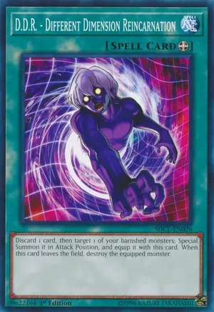 D.D.R. - Different Dimension Reincarnation, one of the best equip spells in Yugioh