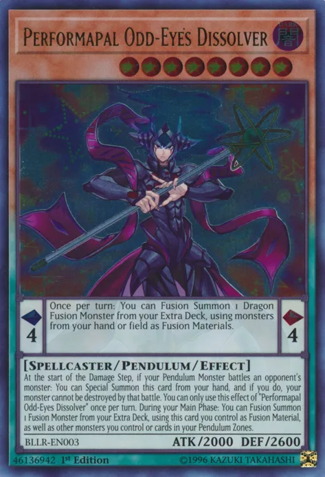 Performapal Odd-Eyes Dissolver, one of the best level 8 monsters in Yugioh
