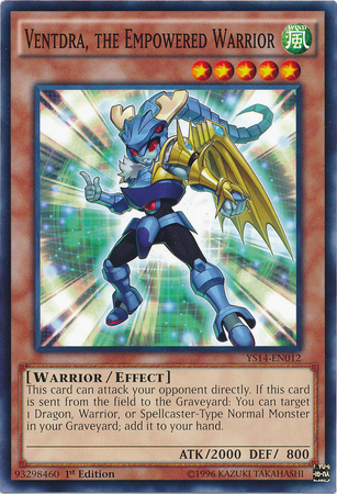 Ventdra the Empowered Warrior, one of the best level 5 monsters in Yugioh
