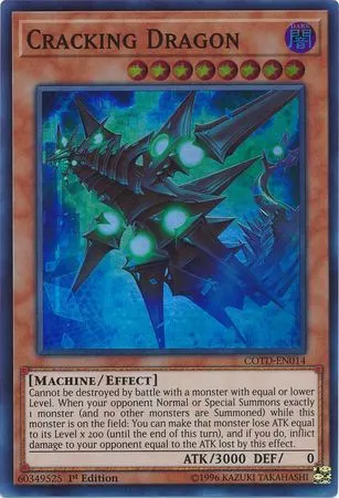 Cracking Dragon, one of the best level 8 monsters in Yugioh