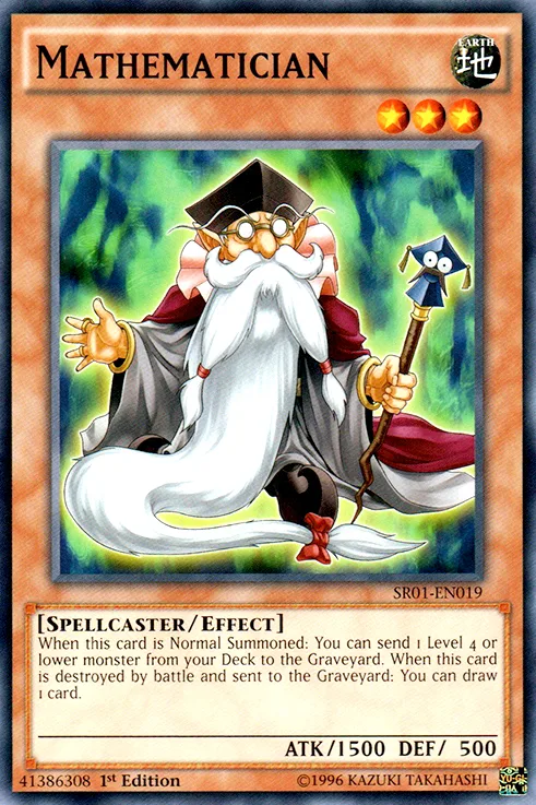 Mathematician, one of the best level 3 monsters in Yugioh