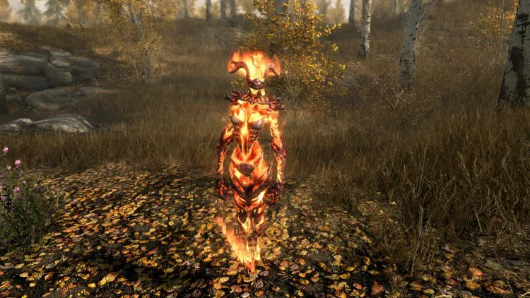 Conjure Flame Atronach, one of the best conjuration spells in Skyrim