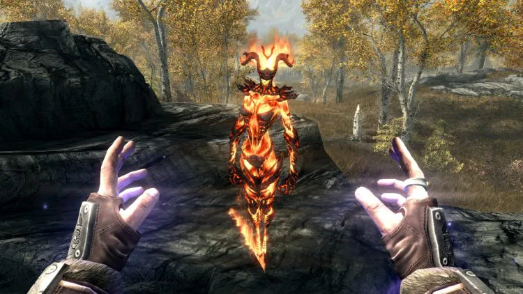 Flame Thrall, the best conjuration spell in Skyrim!