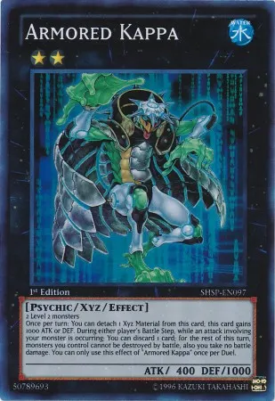 Armored Kappa, one of the best rank 2 XYZ monsters in Yugioh