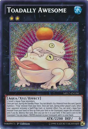 Toadally Awesome, the best rank 2 XYZ monster in Yugioh!