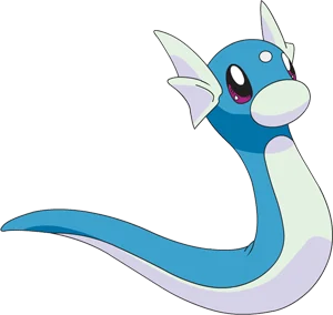 Dratini, one of the easiest Pokemon to draw