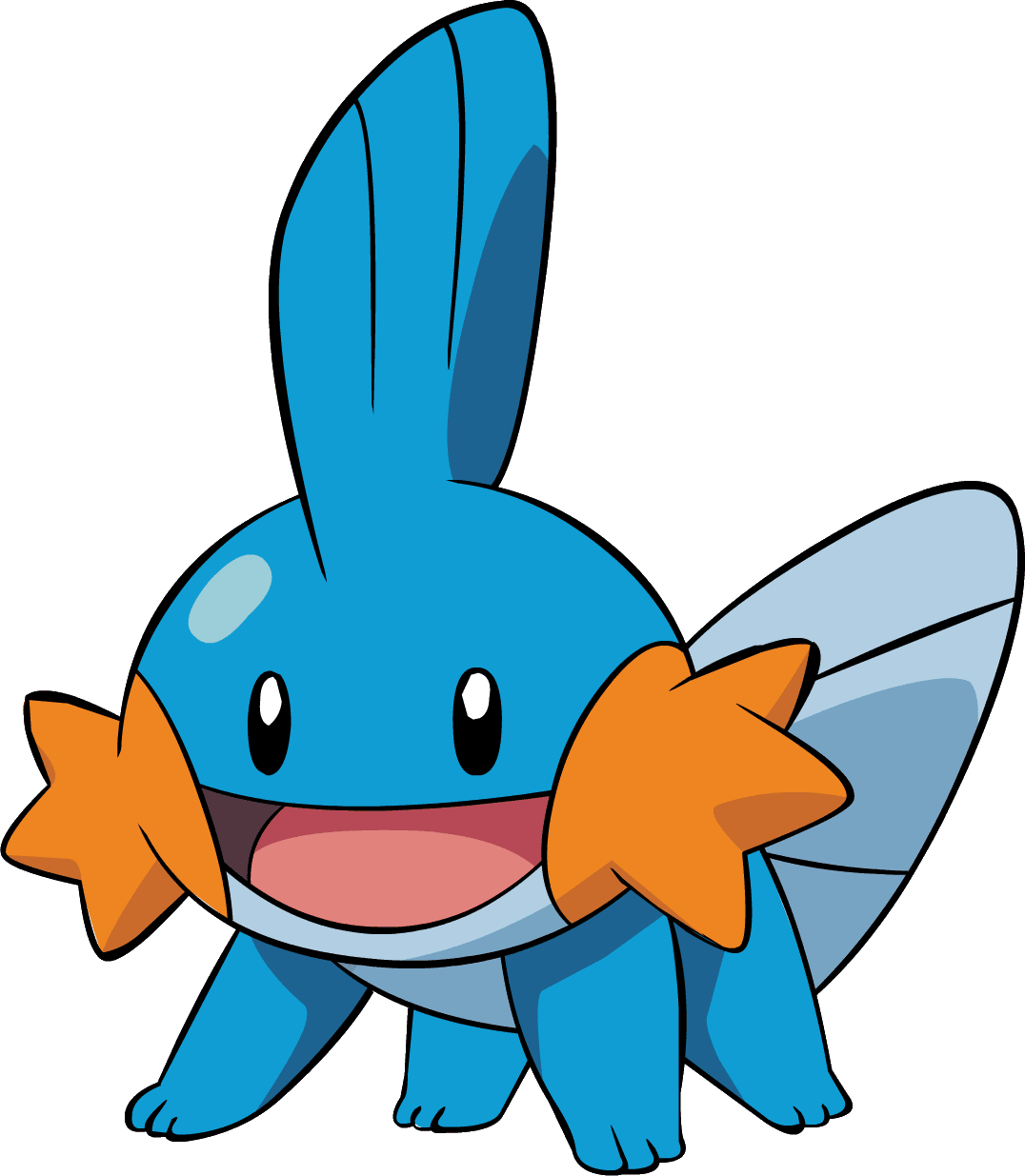 Mudkip, one of the easiest Pokemon to draw
