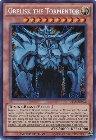 Obelisk the Tormentor, one of the best god cards in Yugioh