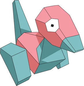 Porygon, one of the easiest Pokemon to draw