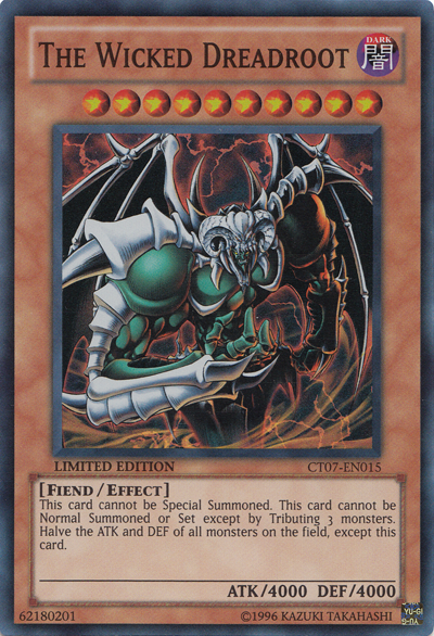 Wicked Dreadroot, one of the best god cards in Yugioh